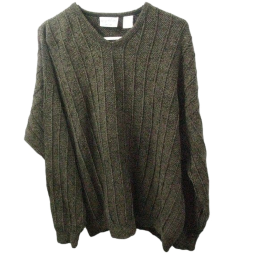 Giorgio di Firenze Men's Brown Wool Blend Lightweight Sweater Size XL